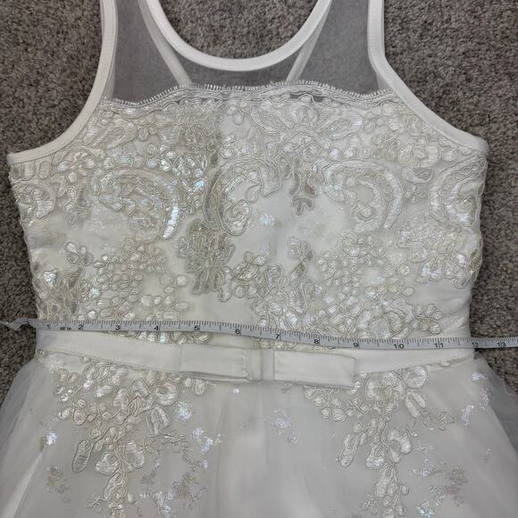 New! Beautiful Badgley Mischka First Communion/ Flower Girl Dress 6x - Picture 7 of 8